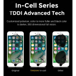 TW INCELL LCD ILCD-012 για iPhone 8/SE 2020, camera-sensor ring, λευκή - Image 4