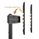 BRATECK επιτραπέζια βάση LDT03-23L για τηλεόραση 37"-70", έως 40kg - Image 4