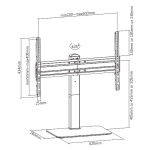 BRATECK επιτραπέζια βάση LDT03-23L για τηλεόραση 37"-70", έως 40kg - Image 5