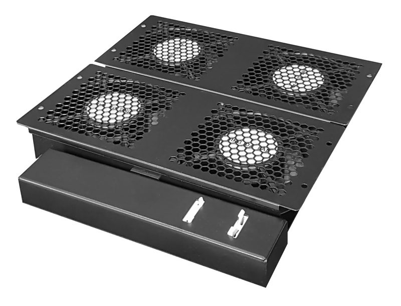 NETW-0010 POWERTECH cooling fan με θερμοστάτη για rack NETW-0010, 29.5x31x4cm - Image 1