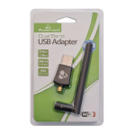 POWERTECH ασύρματος USB αντάπτορας δικτύου PT-1042, 600Mbps, 2.4/5GHz - Image 4
