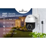 POWERTECH smart κάμερα PT-1086, 4MP, 4x digital zoom, Wi-Fi, PTZ, IP65 - Image 2