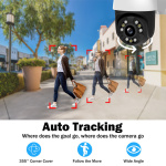 POWERTECH smart κάμερα PT-1086, 4MP, 4x digital zoom, Wi-Fi, PTZ, IP65 - Image 4