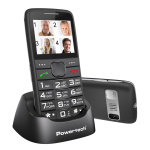 POWERTECH κινητό τηλέφωνο Sentry Eco V2 PTM-18, dual SIM, πλήκτρο SOS, μαύρο