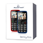 POWERTECH Κινητό Τηλέφωνο Sentry Eco PTM-24, SOS Call, με φακό, μπλε - Image 4
