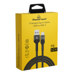 POWERTECH καλώδιο USB σε USB-C PTR-0128, PD 60W, copper, 1m, μαύρο - Image 2