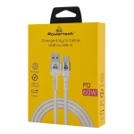 POWERTECH καλώδιο USB-C σε USB PTR-0160, 60W, 480Mbps, 1m, λευκό - Image 2