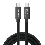 POWERTECH καλώδιο USB-C PTR-0165, USB4, 240W, 40Gbps, 8K/60Hz, 1m, μαύρο