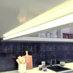 POWERTECH LED φωτιστικό τοίχου T5-0001-150 22W, 4000K, 150cm IP20, λευκό - Image 2