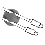 POWERTECH Οργανωτής καλωδίων σιλικόνης TIES-010, 2 καλωδίων, 6τμχ - Image 2