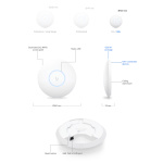 UBIQUITI Access Point UniFi U6+, WiFi 6, 3000Mbps, Dual band, PoE - Image 4